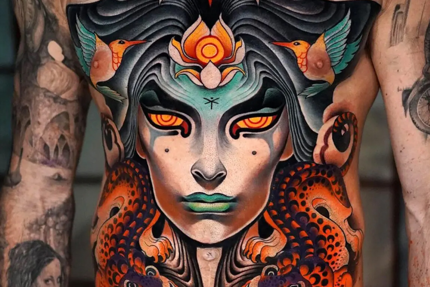 Neo-traditional tattoo style